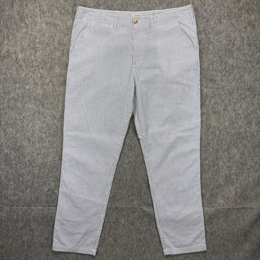 Quaker‎ Marine Supply Pants Men's 36x30 Seersucker Pinstripe Preppy Lightweight